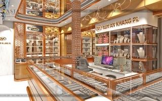 Phong cách thiết kế nội thất tiệm vàng được nhiều khách hàng ưa chuộng